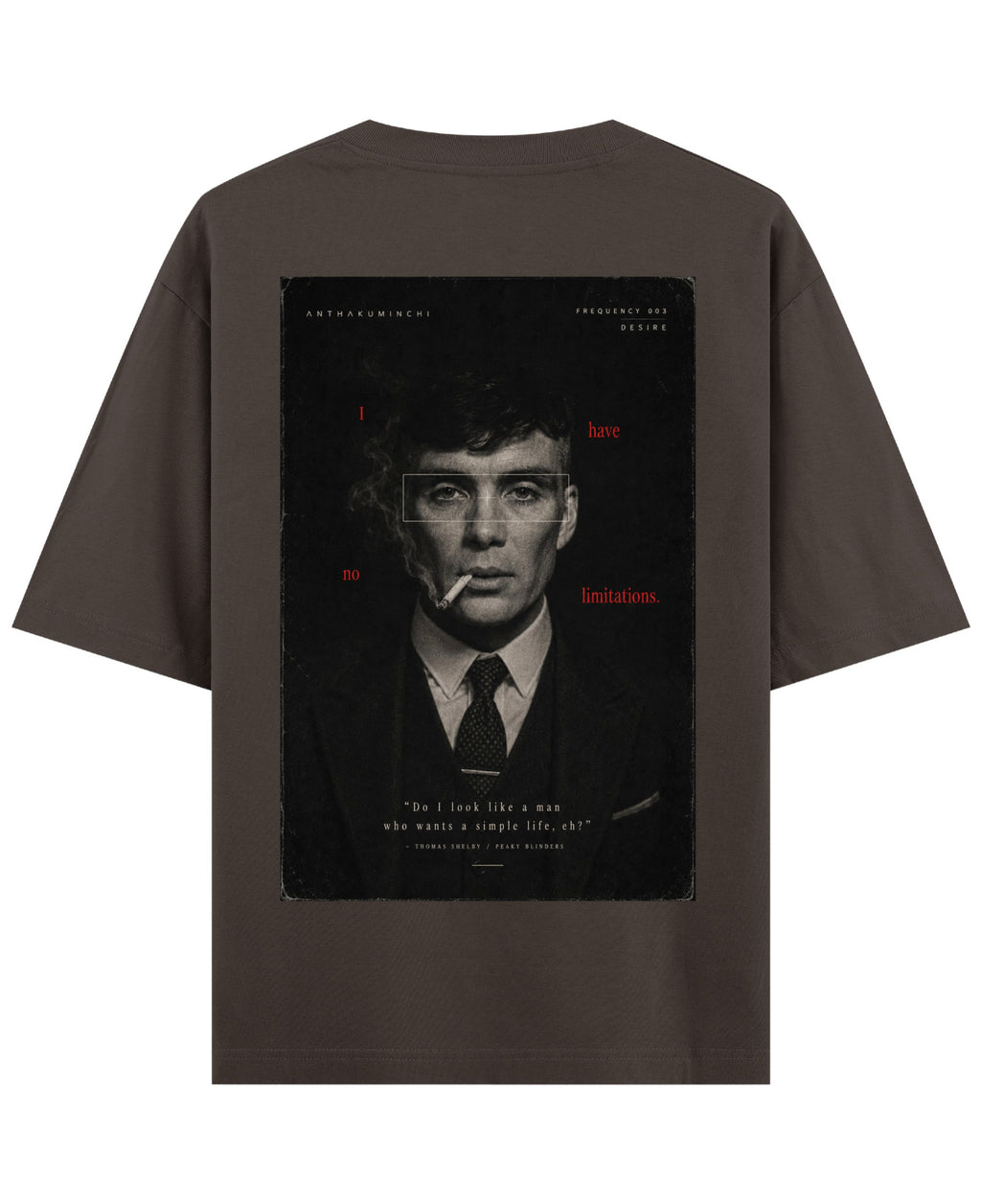 Coffee Oversized T-Shirt Back Design