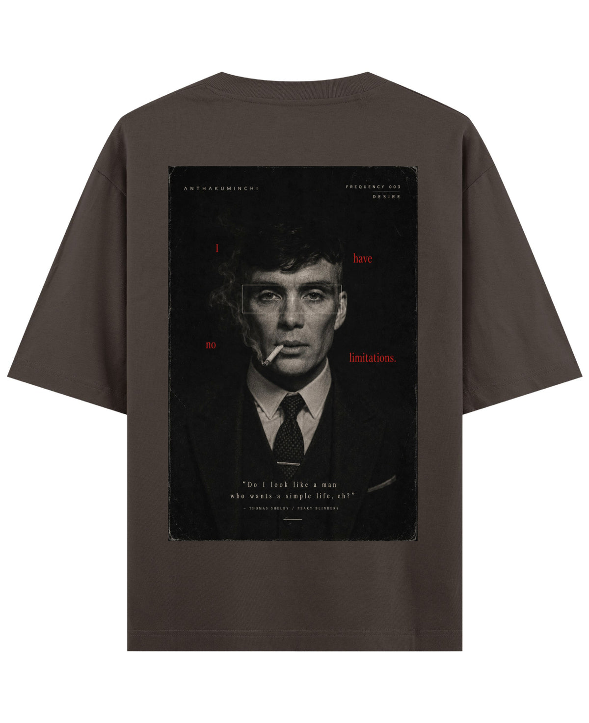 Coffee Oversized T-Shirt Back Design