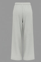 Grey Cotton Joggers Back Design